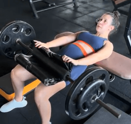 Jéssica D'Agostini treinando